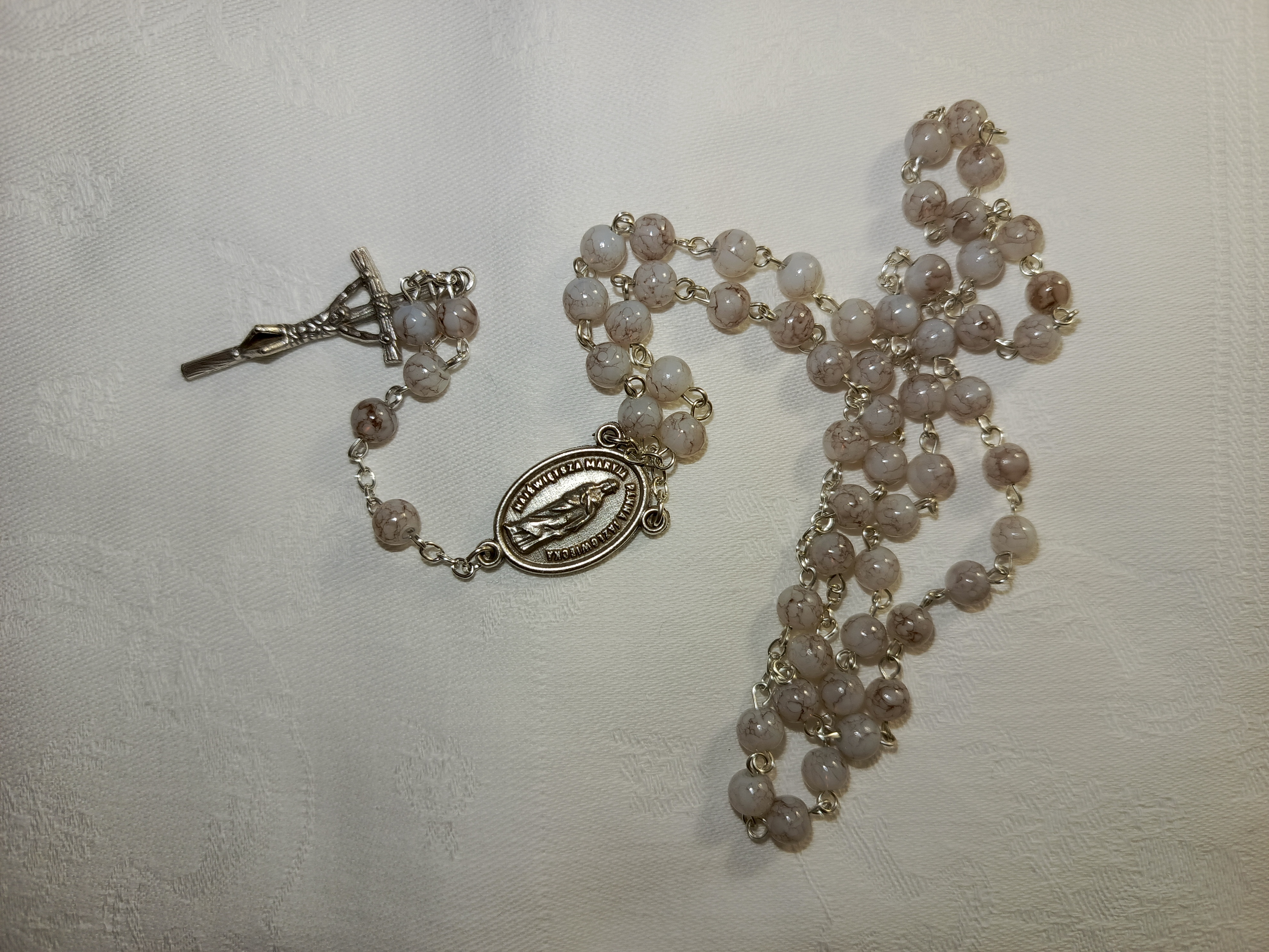 Różaniec z madalikiem NMP Jazłowieckiej