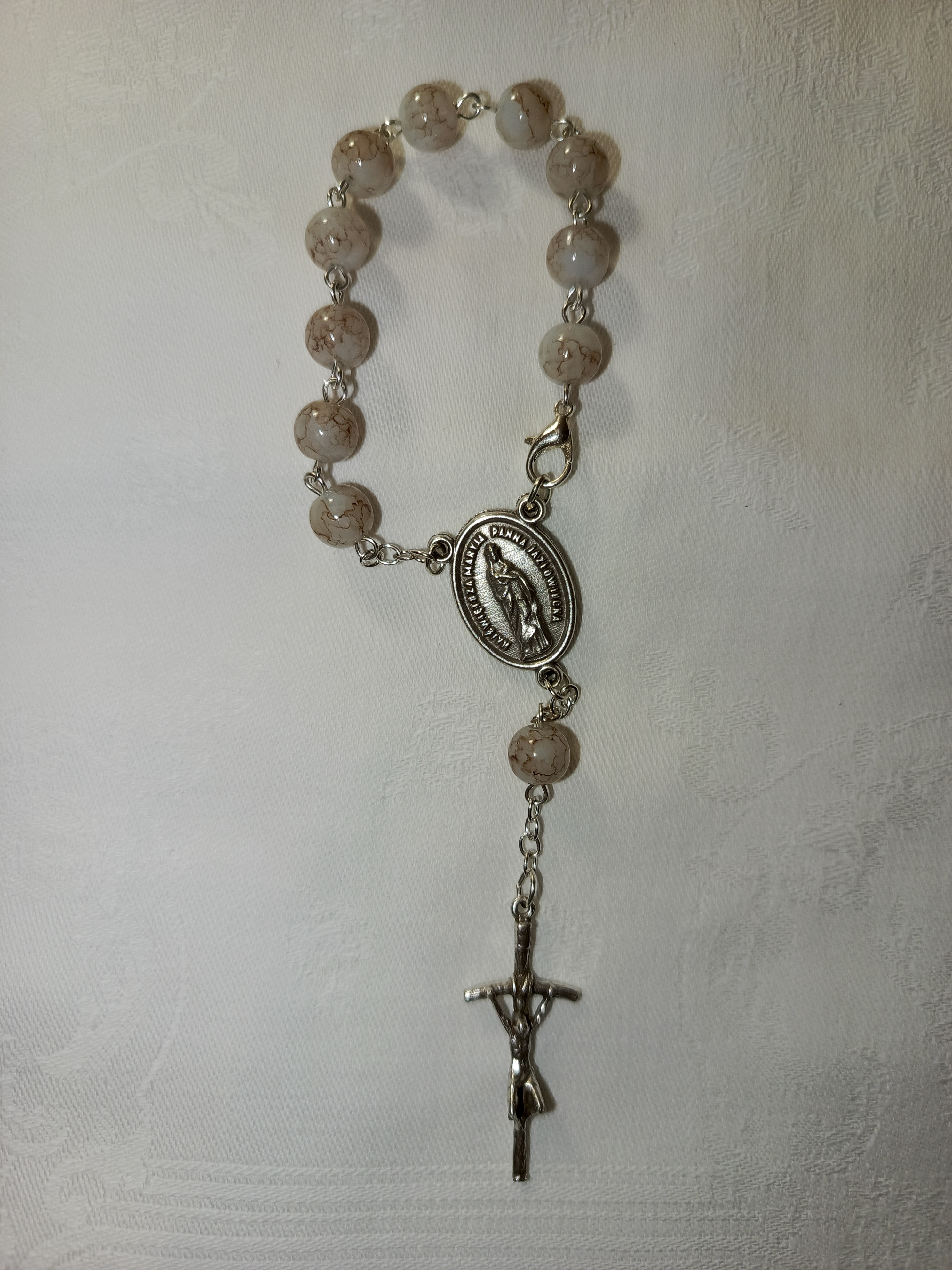 Różaniec 10-tka z medalikiem NMP Jazłowieckiej