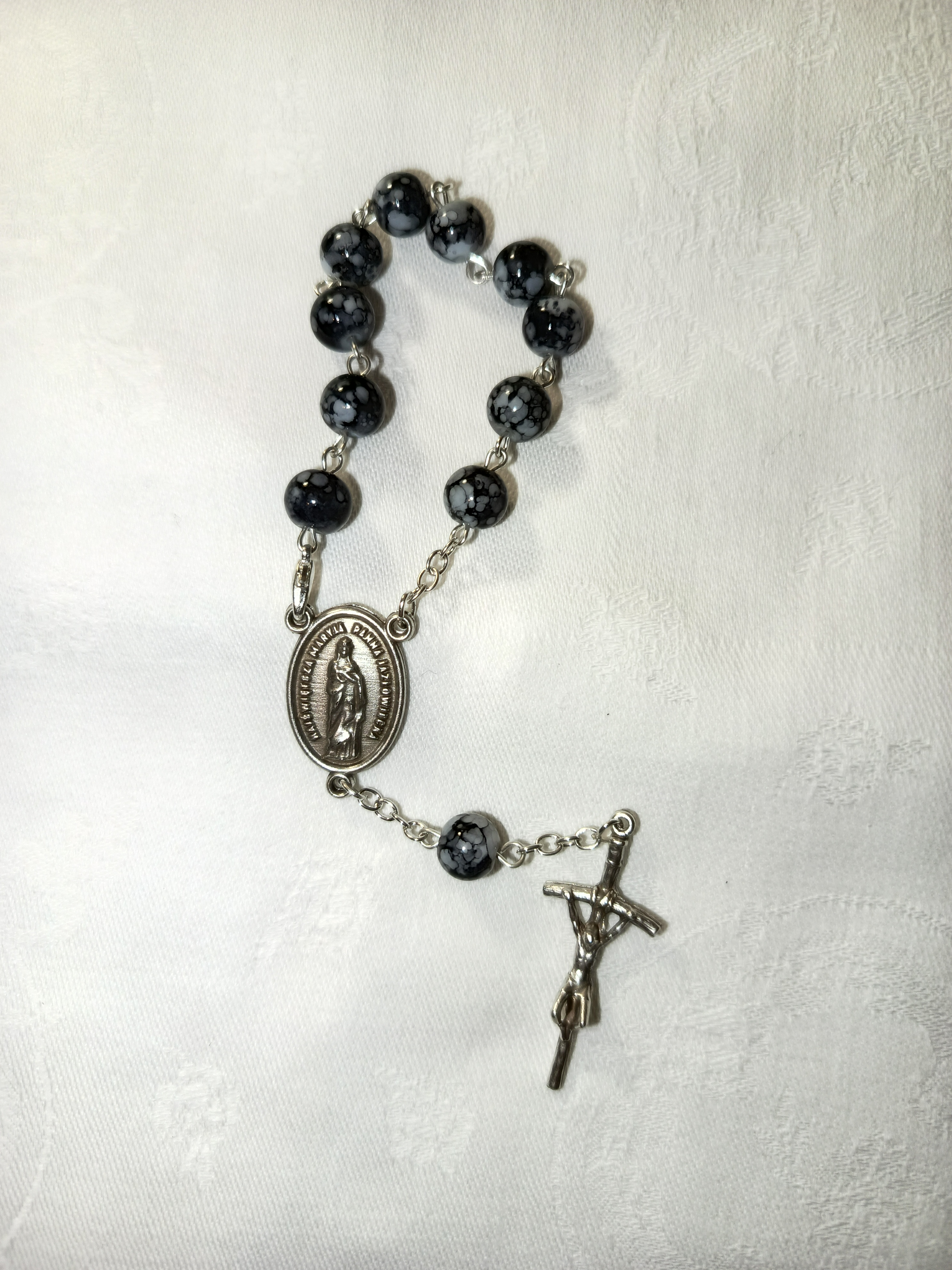 Różaniec 10-tka z medalikiem NMP Jazłowieckiej