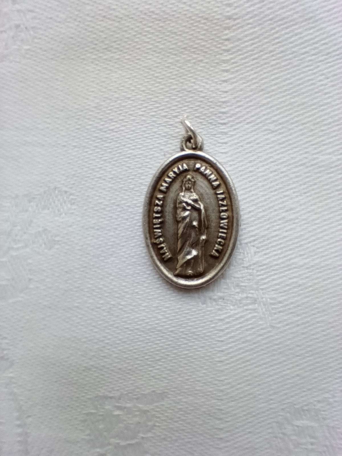 Medalik NMP Jazłowieckiej na rzemyku